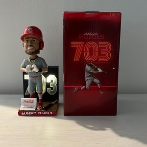 Albert Pujols #5 bobble head 703 hit St. Louis cardinals mlb baseball